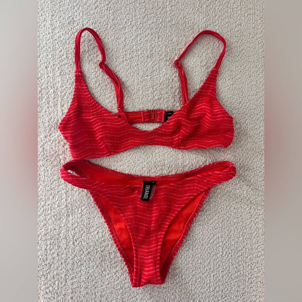 Triangl Swimwear Scarlet Textured Bikini
